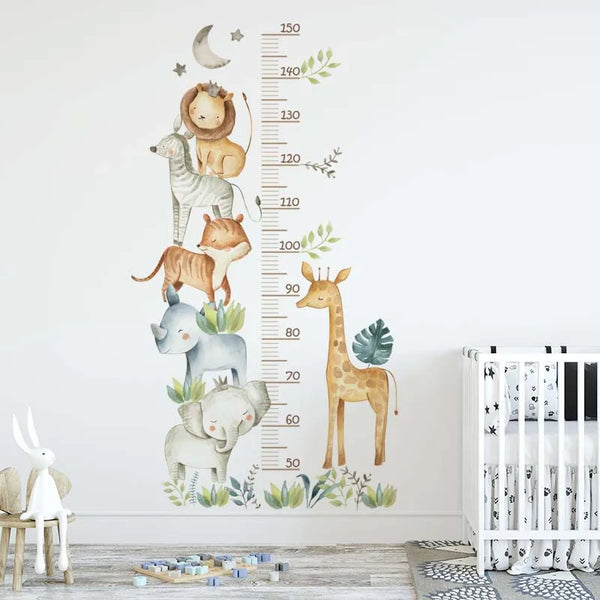 3PC Cartoon Animal Height Ruler