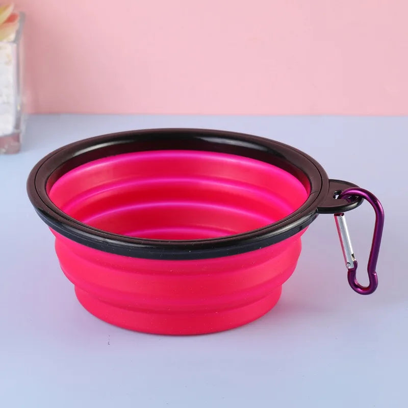 Pet Dog Collapsible Feeder Bowl