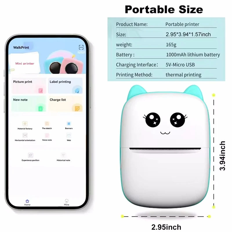 Portable Bluetooth Thermal Printer