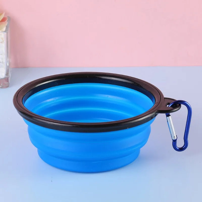 Pet Dog Collapsible Feeder Bowl