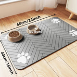 Pet Feeding Mat-Absorbent For Food and Water