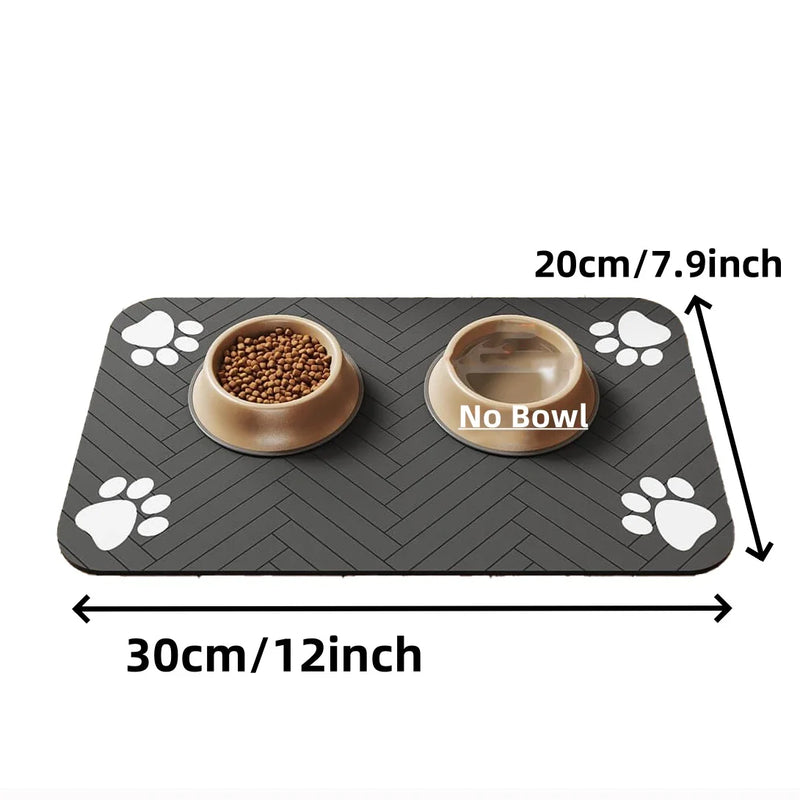 Pet Feeding Mat-Absorbent For Food and Water