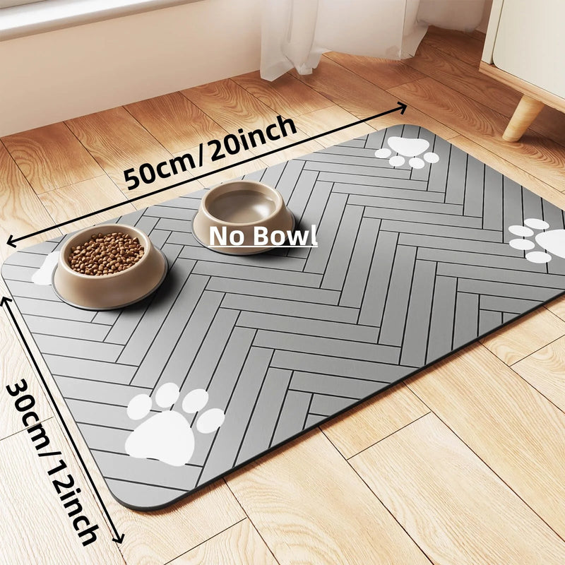 Pet Feeding Mat-Absorbent For Food and Water