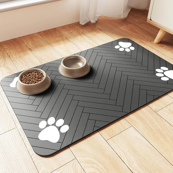 Pet Feeding Mat-Absorbent For Food and Water