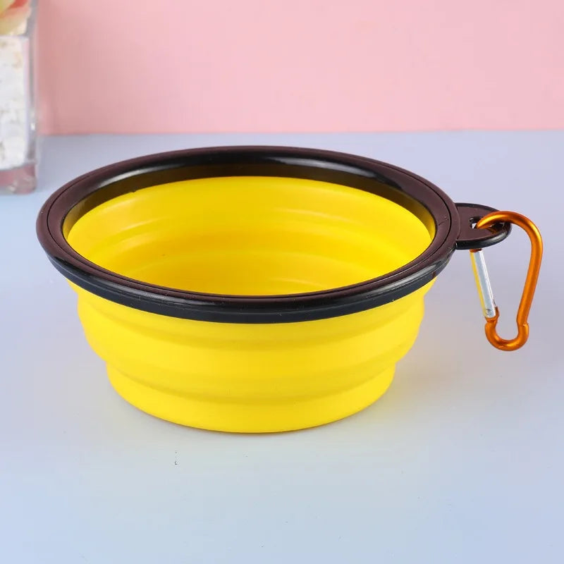 Pet Dog Collapsible Feeder Bowl