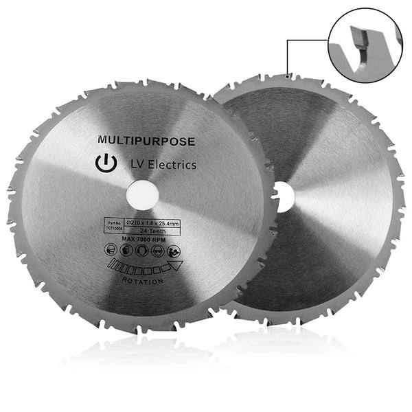 210 ×25.4 mm 24T Carbide Circular Saw Blade